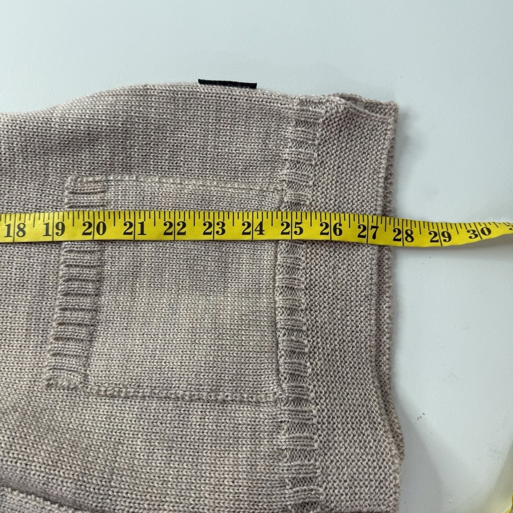 Woolovers Cardigan Sweater Womens Large Chunky Patch Pocket Button Timeless - Picture 8 of 9